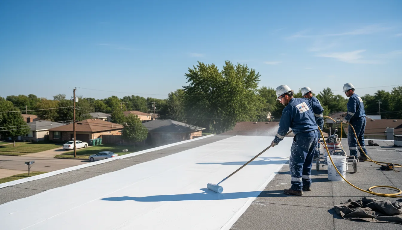 Commercial roof coating in Elton, WI near me